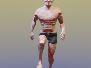 sports man 3d lowpolygon low-poly Modelo 3D