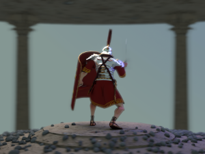 roman warrior option 3d lowpolygon modell 3D मॉडल