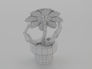 dancing flowers 3d lowpolygon animated 3Dモデル