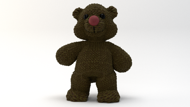 teddy bear 3D Model .c4d .max .obj .3ds .fbx .stl .blend 