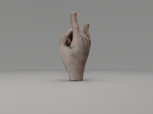 3d hand rigged animated 3Dモデル