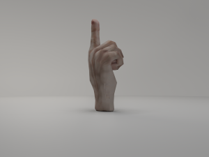 3d hand rigged animated 3Dモデル