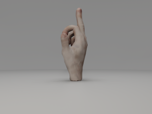 3d hand rigged animated 3Dモデル