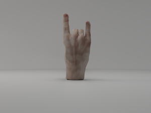 3d hand rigged animated 3Dモデル