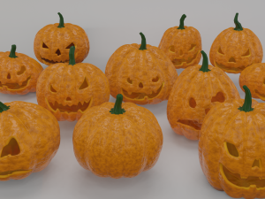 helloween 11 pumpkins collection Modelo 3D