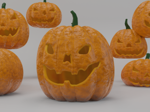 helloween 11 pumpkins collection 3D Model