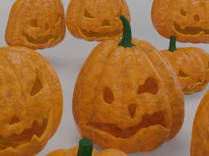 helloween 11 pumpkins collection 3D Model