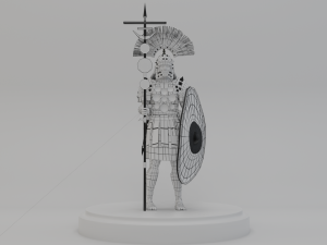 roman warrior centurion 3d lowpolygon modell Modelo 3D