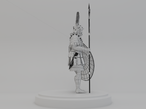 roman warrior centurion 3d lowpolygon modell Modelo 3D