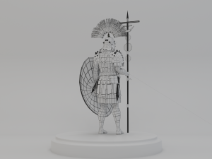 roman warrior centurion 3d lowpolygon modell Modelo 3D