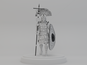 roman warrior centurion 3d lowpolygon modell Modelo 3D