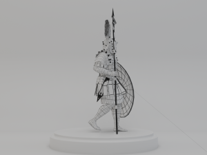 roman warrior centurion 3d lowpolygon modell Modelo 3D