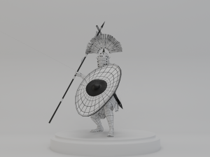 roman warrior centurion 3d lowpolygon modell Modelo 3D