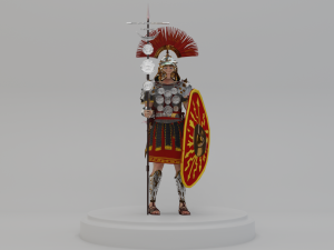 roman warrior centurion 3d lowpolygon modell Modelo 3D