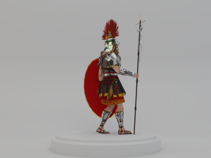 roman warrior centurion 3d lowpolygon modell Modelo 3D
