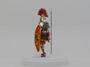 roman warrior centurion 3d lowpolygon modell 3D Model