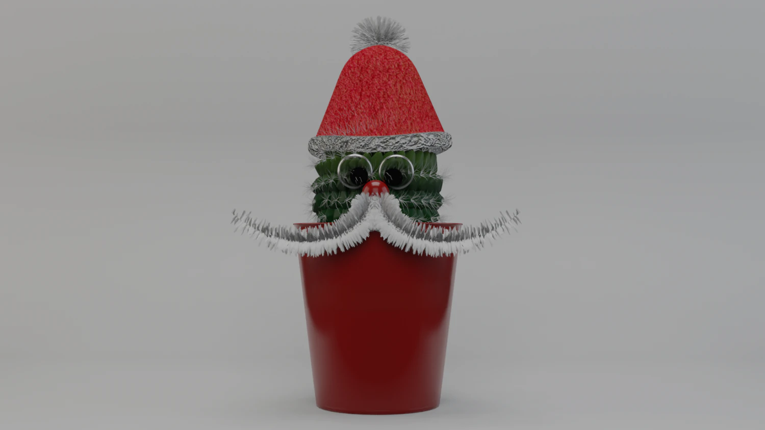 christmas cactus 3D Model .c4d .max .obj .3ds .fbx .stl .blend 