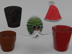 christmas cactus 3D Model