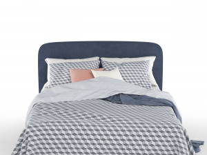 made studio double bed 3D-Modell