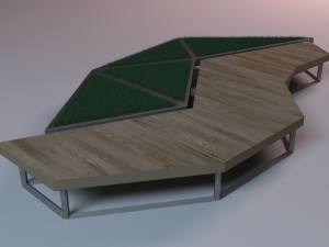 street bench 3D Model