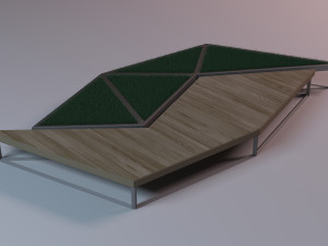 street bench Model 3D