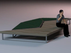 street bench 3D Model