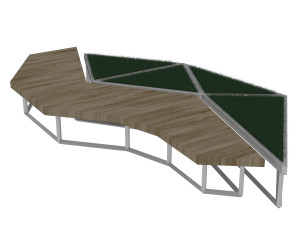 street bench Model 3D