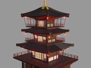 temple 3D Model