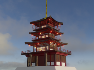 temple Modello 3D