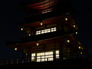 temple Modello 3D
