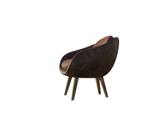 Armchair low poly pbr 3D Model