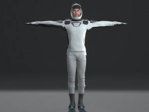 Elon musk character with spacex dragon suits 3D Модель