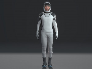 Elon musk character with spacex dragon suits 3D Модель