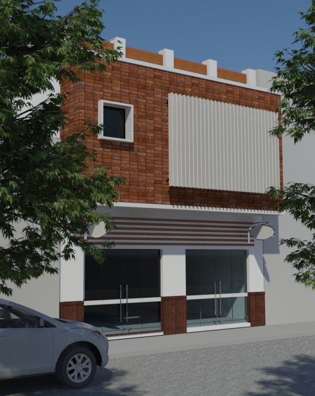 building 02 3D 모델 .c4d .max .obj .3ds .fbx .stl .blend 