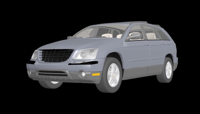 chrysler pacifica 3D Model .c4d .max .obj .3ds .fbx .stl .blend 