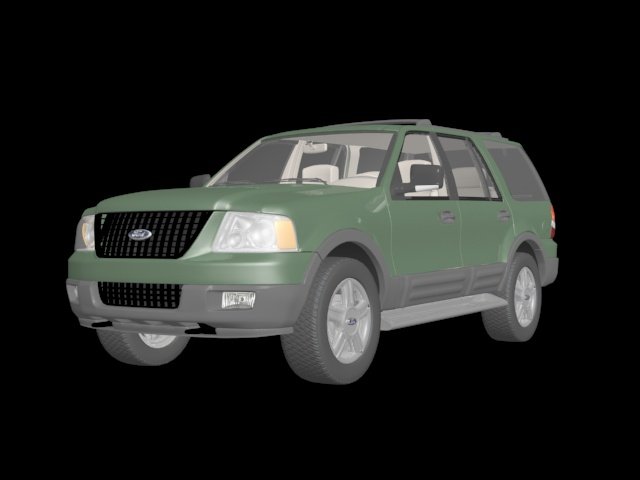 expedition car 3D Model .c4d .max .obj .3ds .fbx .stl .blend 