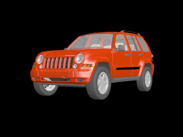 jeep liberty 3D Model .c4d .max .obj .3ds .fbx .stl .blend 