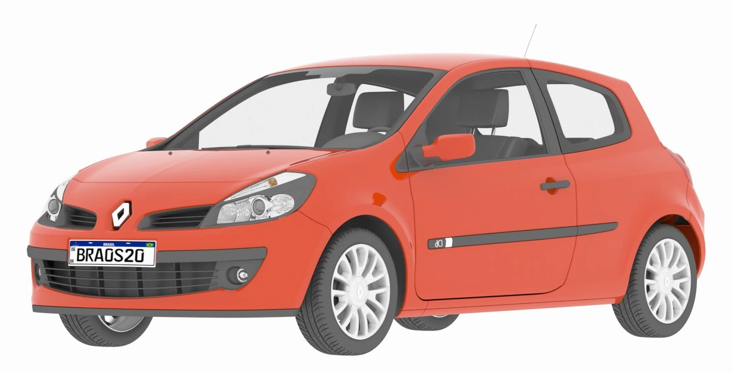 clio renault 3D Model .c4d .max .obj .3ds .fbx .stl .blend 