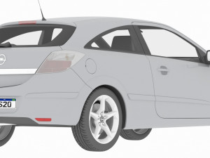 opel astra 3D 模型