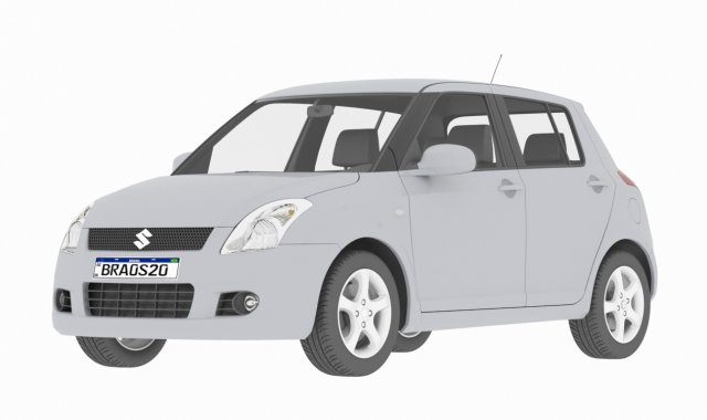 suzuki swift Model 3D .c4d .max .obj .3ds .fbx .stl .blend 