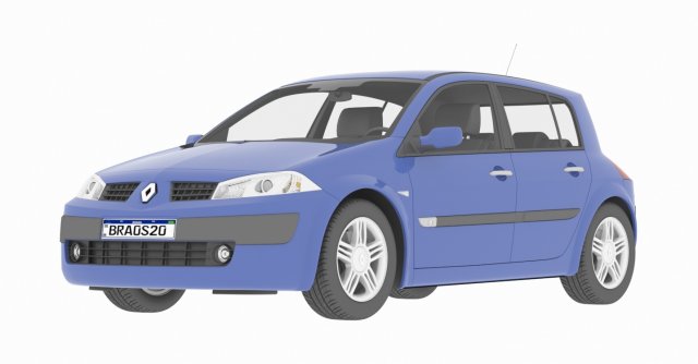 megane 3D Model .c4d .max .obj .3ds .fbx .stl .blend 
