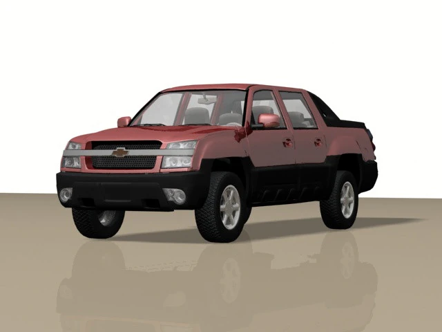 Chevrolet Avalanche 3D Model .c4d .max .obj .3ds .fbx .stl .blend 