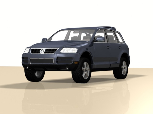 VW Touareg Model 3D .c4d .max .obj .3ds .fbx .stl .blend 