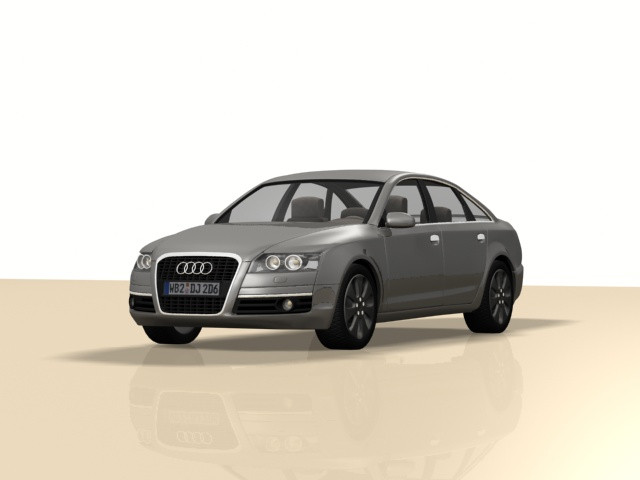 Audi A6 3D Model .c4d .max .obj .3ds .fbx .stl .blend 