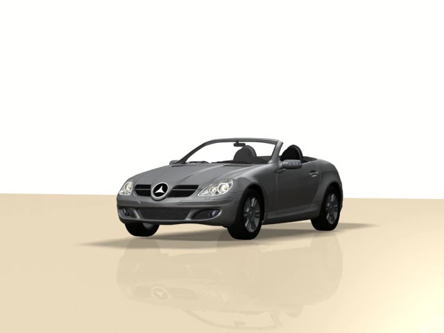 Mercedes SLK 3D Model .c4d .max .obj .3ds .fbx .stl .blend