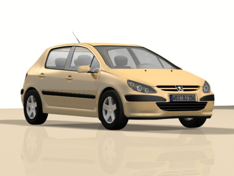 Peugeot 307 3D Модель