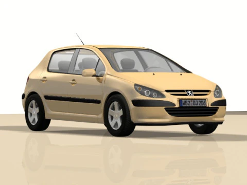 Peugeot 307 3D Model