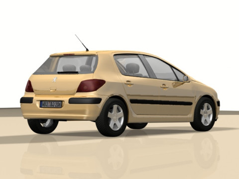 Peugeot 307 3D Модель