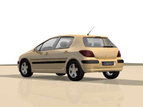 Peugeot 307 3D Модель