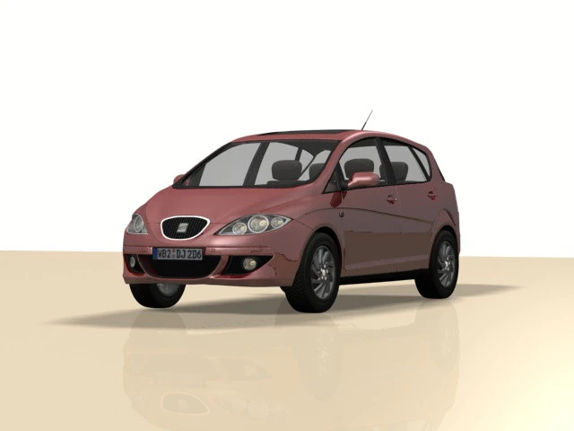 Seat Toledo 3D Model .c4d .max .obj .3ds .fbx .stl .blend 